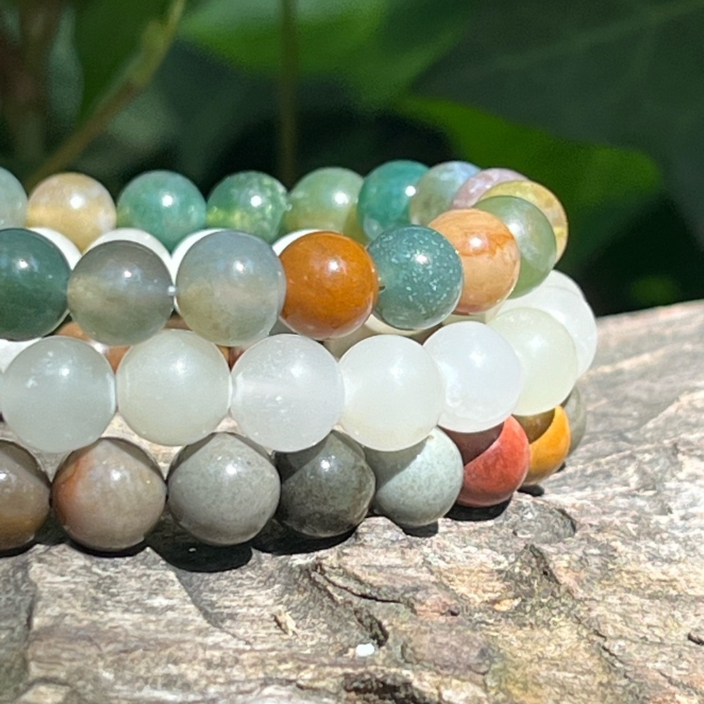 8mm beautiful natural crystal‎ bracelet set